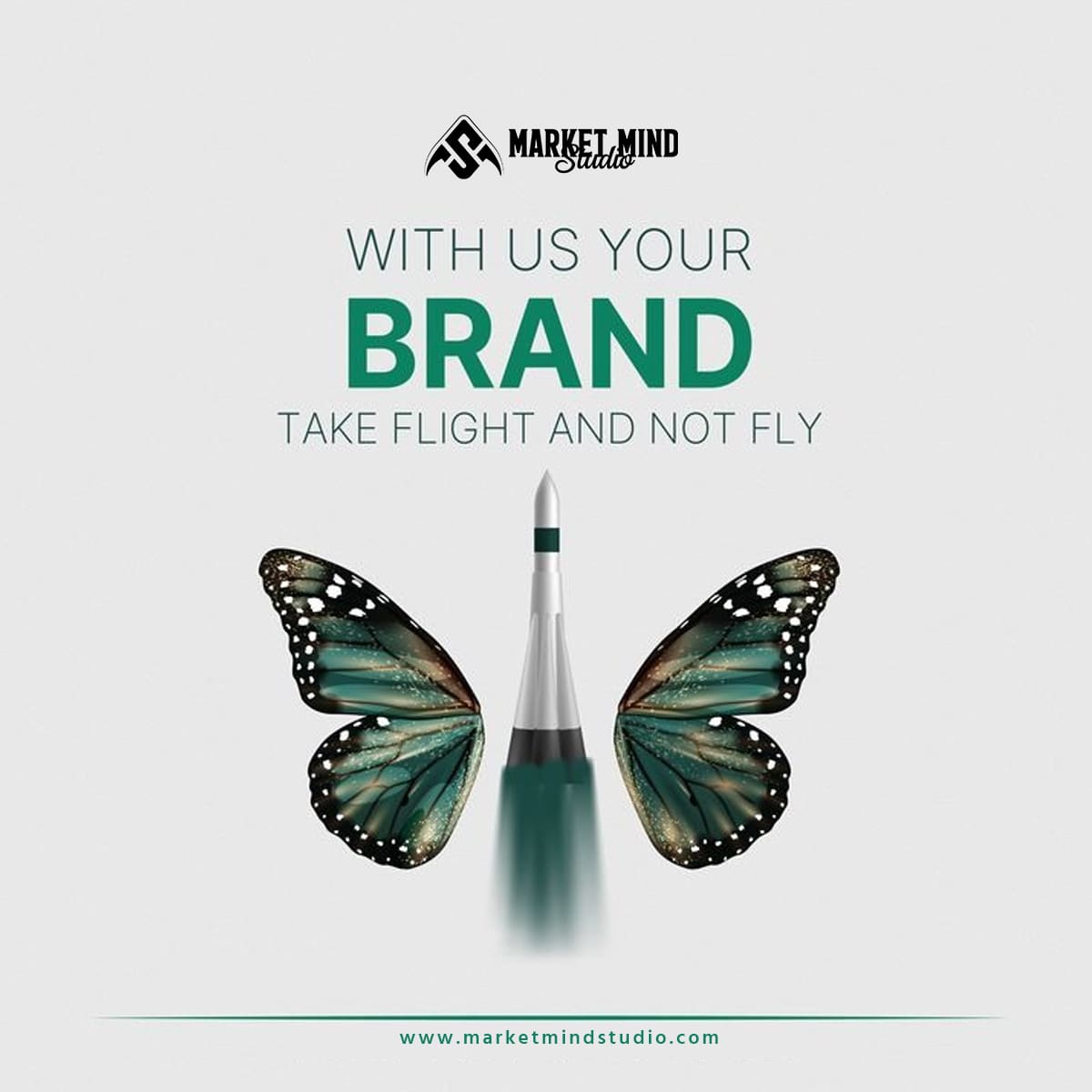 WITH US YOUR BRAND TAKE FLIGHT AND NOT FLY
