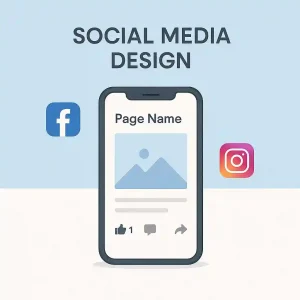 Social Media Design Basic Monthly Package